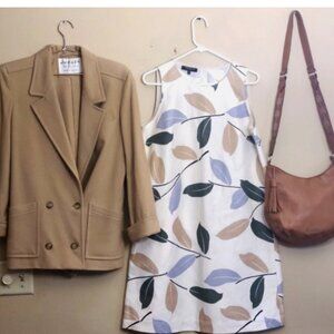 BUNDLE 3 DESIGNER PIECES DRESS JAEGER BLAZER FANTO SARTO PURSE LAFAYETTE 148 6 M